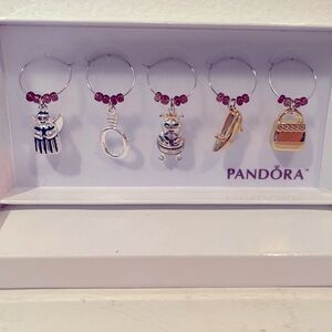 Rare and hard to find Authentic Pandora Wine Rings